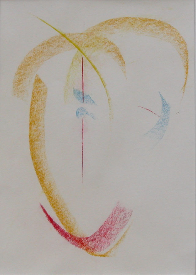 Freies Porträt, 2000 Ölpastell auf Papier, 50x60cm